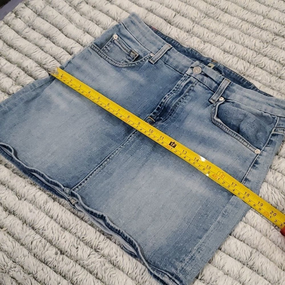 7 for all mankind jean mini skirt size 29 - Picture 9 of 9